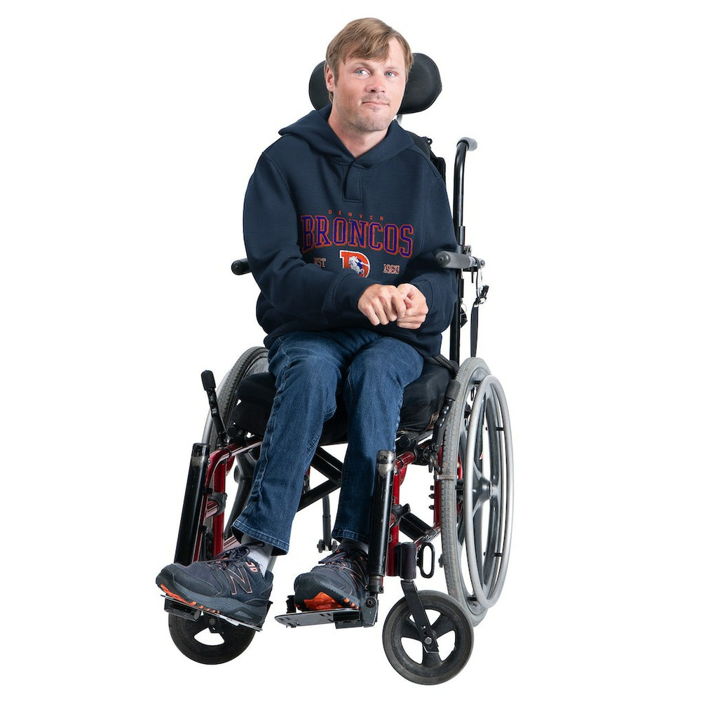 Denver Broncos G-III Sports by Carl Banks Adaptive Team Spirit Graphic Fleece Pullover Hoodie - Navy Hoodies