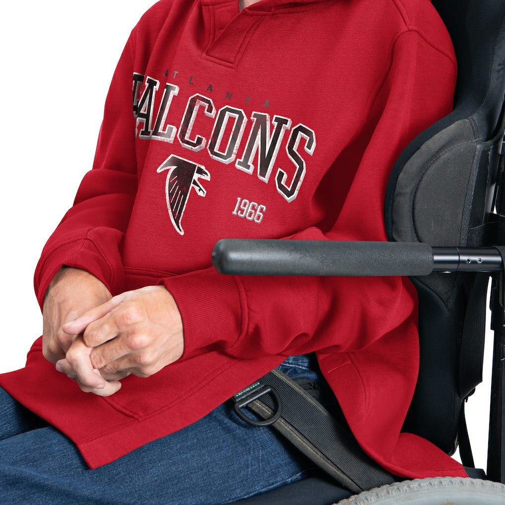 Atlanta Falcons G-III Sports by Carl Banks Adaptive Team Spirit Graphic Fleece Pullover Hoodie - Red Hoodies