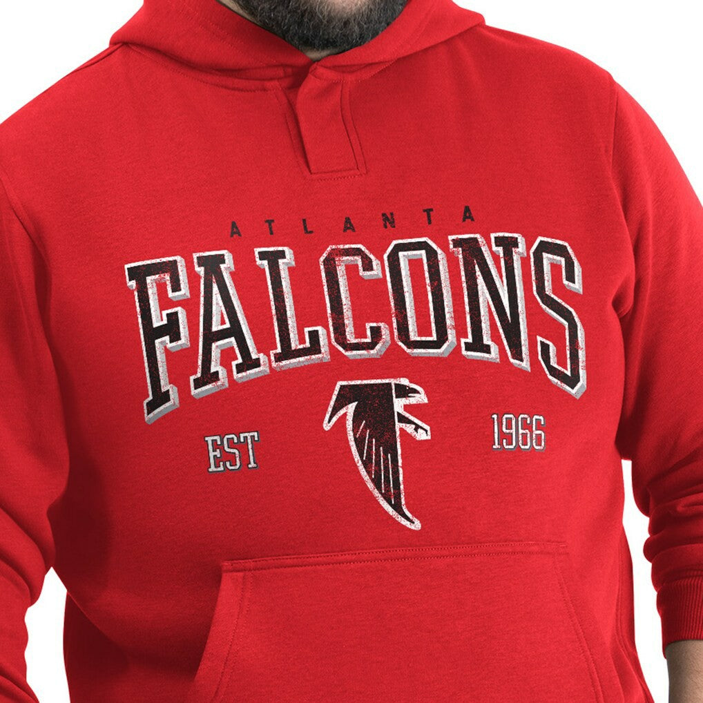 Atlanta Falcons G-III Sports by Carl Banks Adaptive Team Spirit Graphic Fleece Pullover Hoodie - Red Hoodies