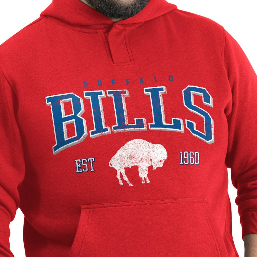 Buffalo Bills G-III Sports by Carl Banks Adaptive Team Spirit Graphic Fleece Pullover Hoodie - Red Hoodies
