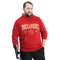 Tampa Bay Buccaneers G-III Sports by Carl Banks Adaptive Team Spirit Graphic Fleece Pullover Hoodie - Red Hoodies