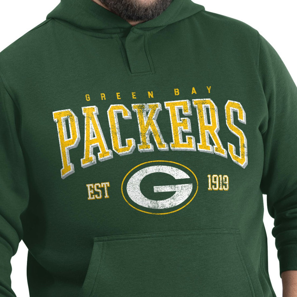 Green Bay Packers G-III Sports by Carl Banks Adaptive Team Spirit Graphic Fleece Pullover Hoodie - Green Hoodies