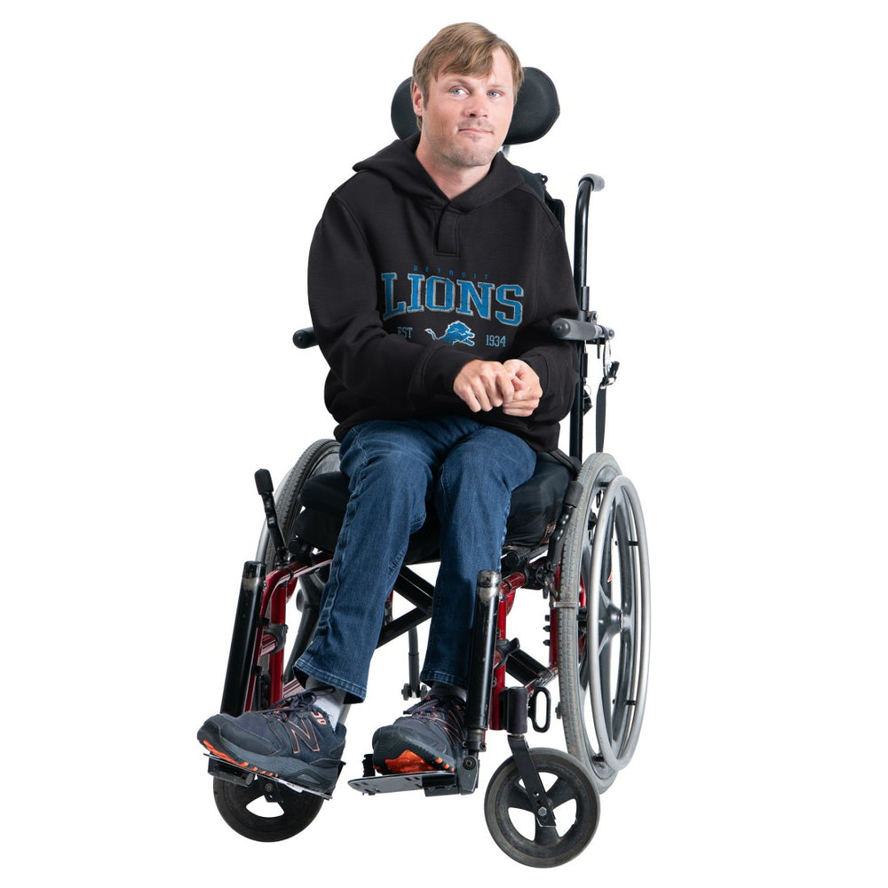 Detroit Lions G-III Sports by Carl Banks Adaptive Team Spirit Graphic Fleece Pullover Hoodie - Black Hoodies