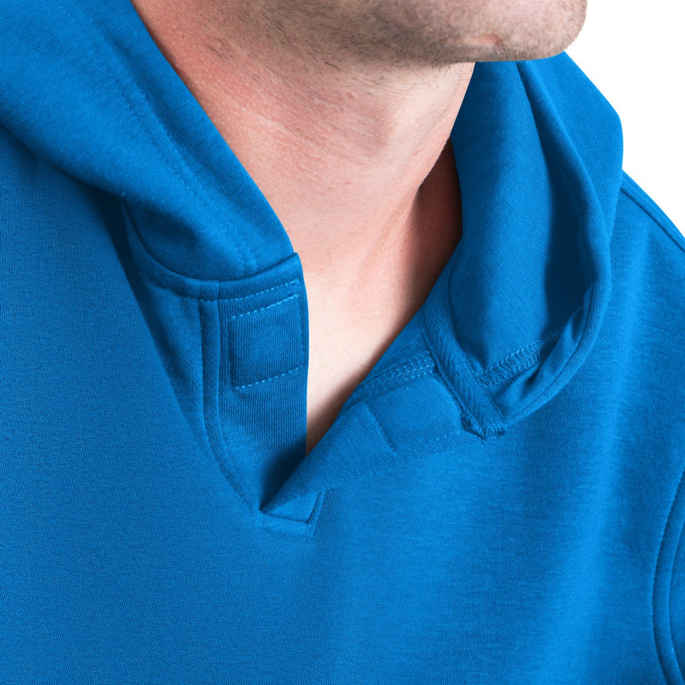 Detroit Lions G-III Sports by Carl Banks Adaptive Mesh Effect Team Graphic Fleece Pullover Hoodie - Royal Hoodies