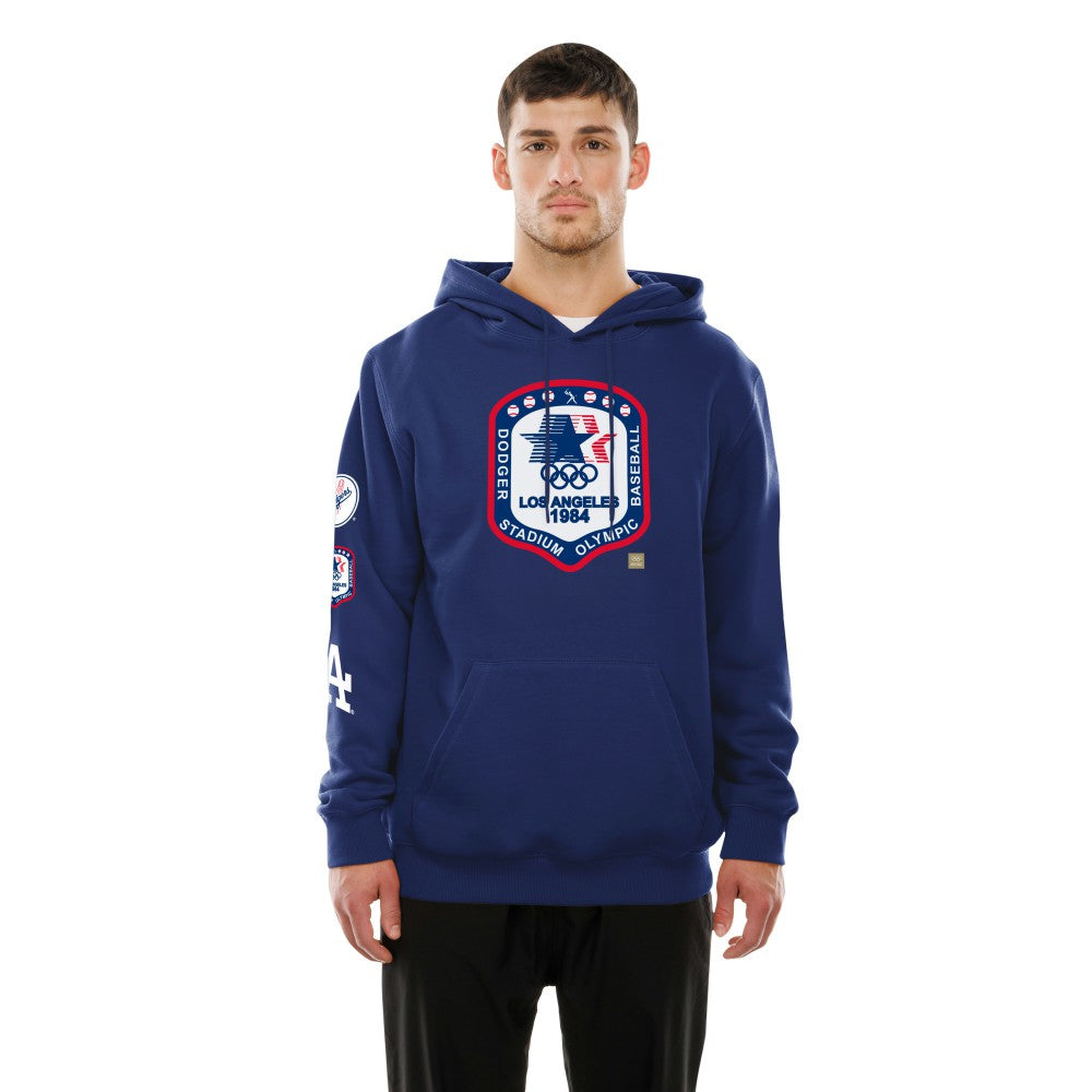 Los Angeles Dodgers x The Heritage Collection New Era LA84 Summer Olympics Hoodie - Royal Hoodies