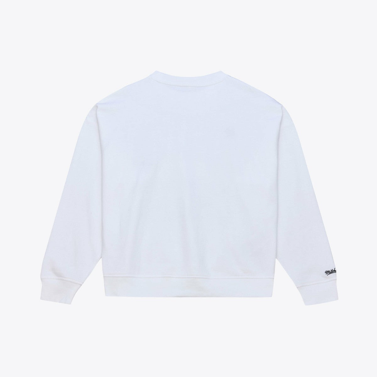 Milwaukee Bucks Women's Lightweight Block Letter Sweatshirt White - Mitchell & Ness