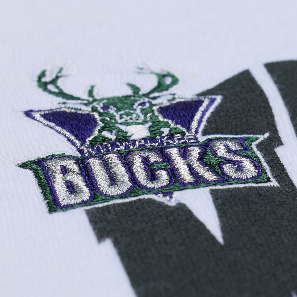 Milwaukee Bucks Women's Lightweight Block Letter Sweatshirt White - Mitchell & Ness