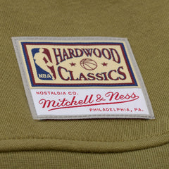 New York Knicks Women's Lightweight Script Sweatshirt Olive - Mitchell & Ness