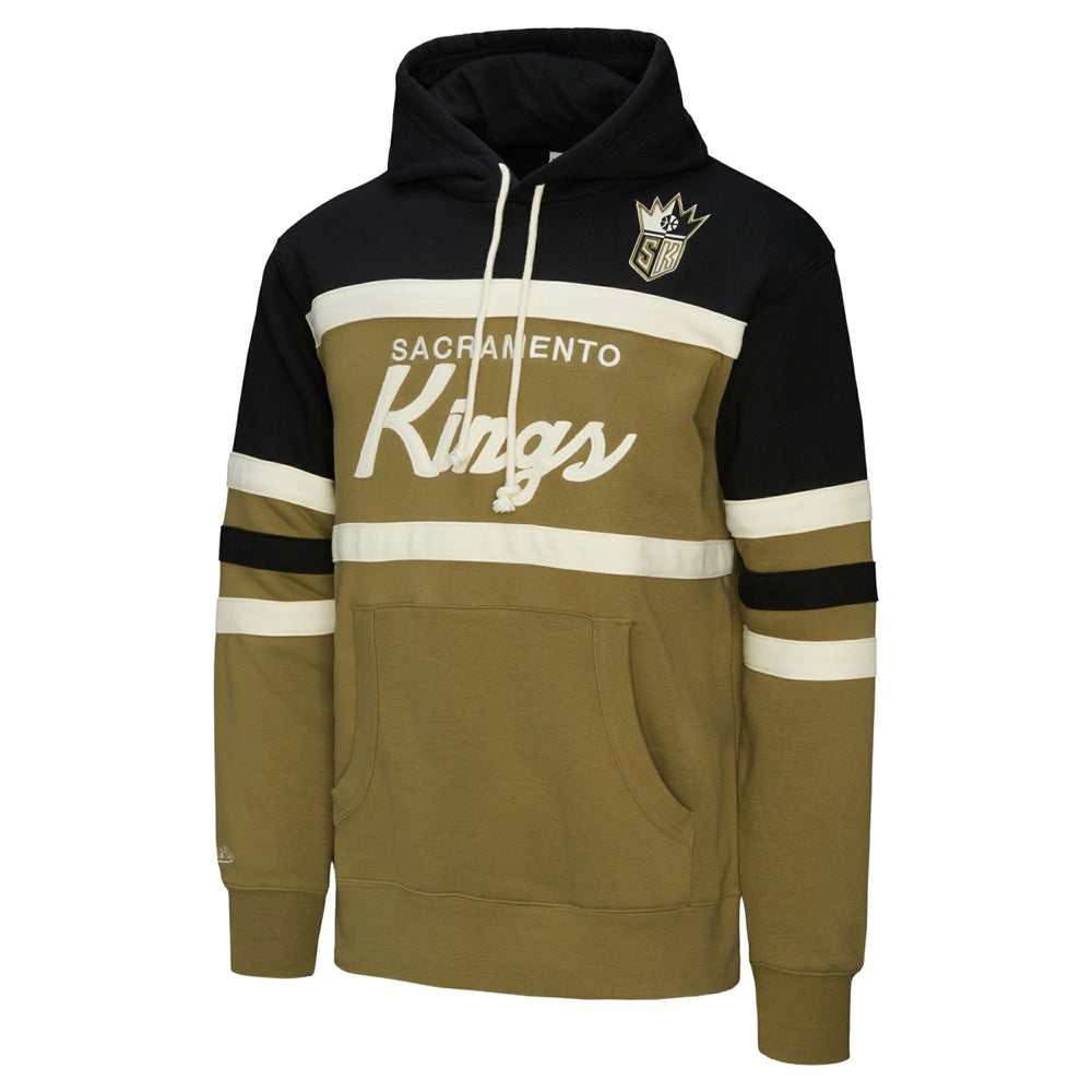 Sacramento Kings Double Clutch Head Coach Hoodie Olive/Black - Mitchell & Ness