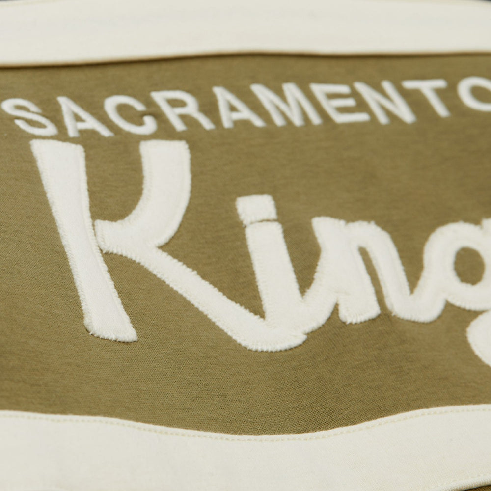 Sacramento Kings Double Clutch Head Coach Hoodie Olive/Black - Mitchell & Ness