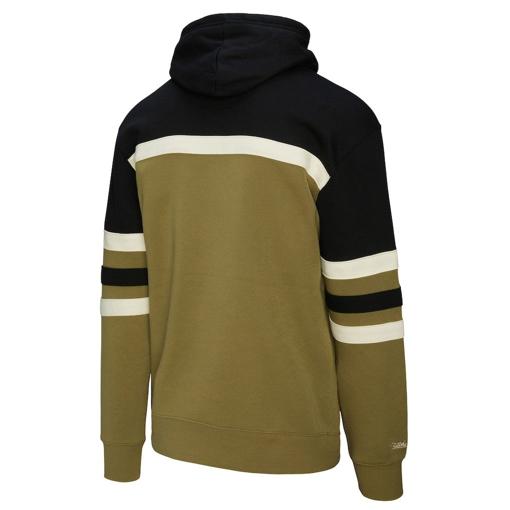 Atlanta Hawks Double Clutch Head Coach Hoodie Olive/Black - Mitchell & Ness outlet