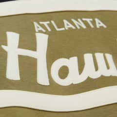 Atlanta Hawks Double Clutch Head Coach Hoodie Olive/Black - Mitchell & Ness outlet