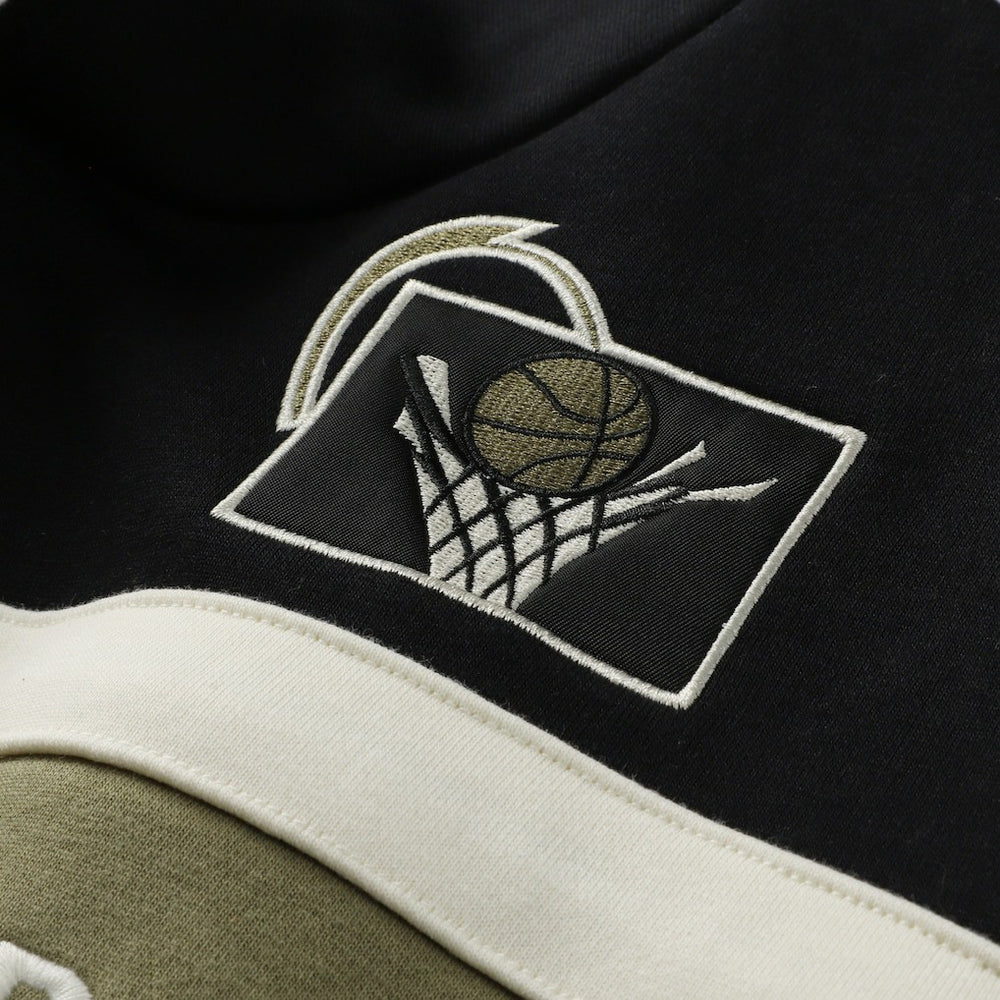 Cleveland Cavaliers Double Clutch Head Coach Hoodie Olive/Black - Mitchell & Ness