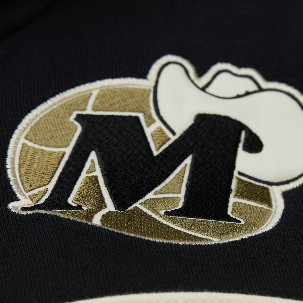Dallas Mavericks Double Clutch Head Coach Hoodie Olive - Mitchell & Ness