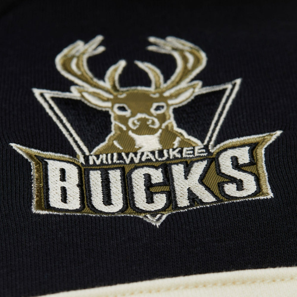 Milwaukee Bucks Double Clutch Head Coach Hoodie Olive - Mitchell & Ness