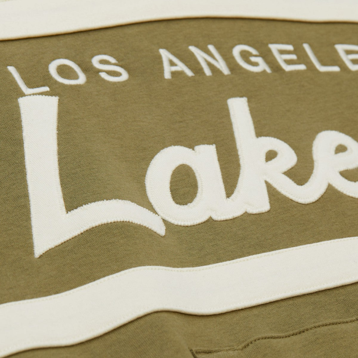 Los Angeles Lakers Double Clutch Head Coach Hoodie Olive/Black - Mitchell & Ness