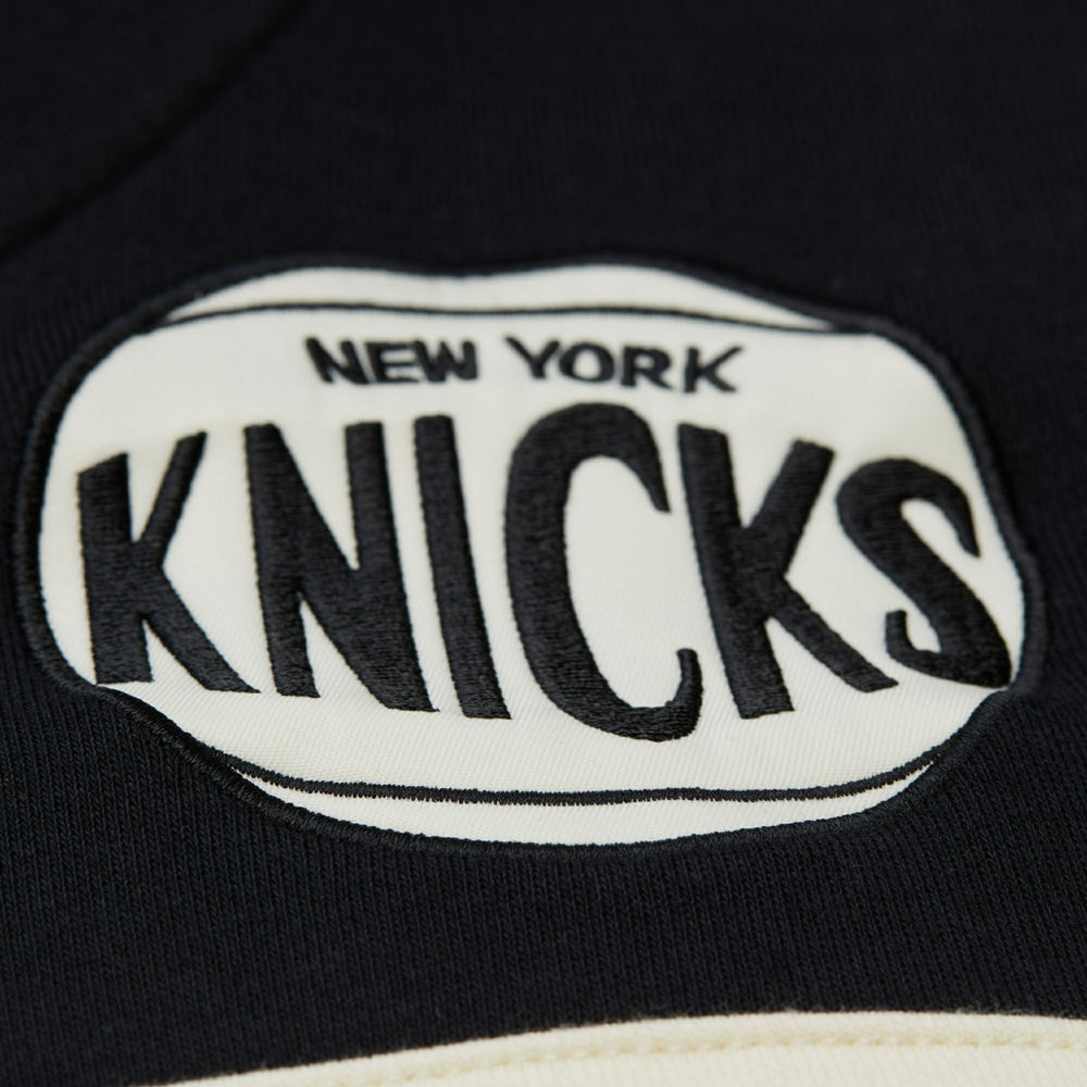 New York Knicks Double Clutch Head Coach Hoodie Olive/Black - Mitchell & Ness