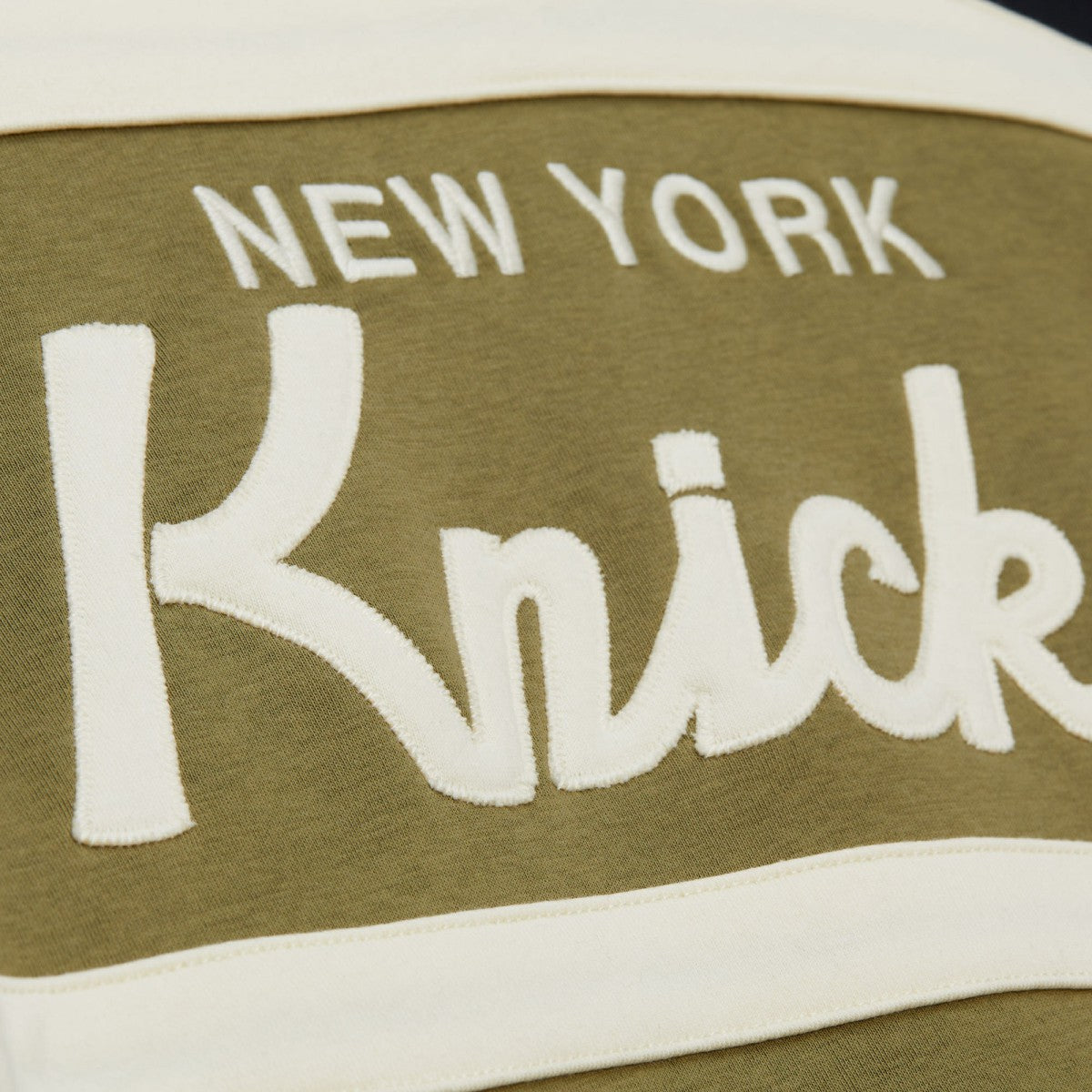 New York Knicks Double Clutch Head Coach Hoodie Olive/Black - Mitchell & Ness