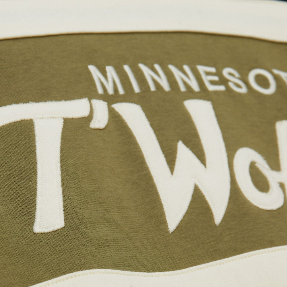 Minnesota Timberwolves Double Clutch Head Coach Hoodie Olive/Black - Mitchell & Ness