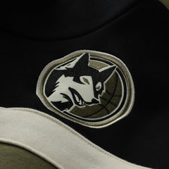 Minnesota Timberwolves Double Clutch Head Coach Hoodie Olive/Black - Mitchell & Ness