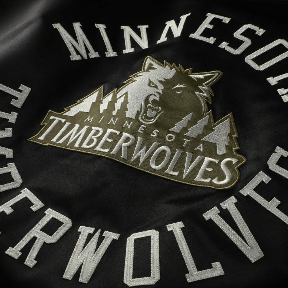 Minnesota Timberwolves Double Clutch Head Coach Hoodie Olive/Black - Mitchell & Ness