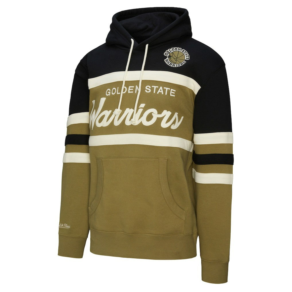 Golden State Warriors Double Clutch Head Coach Hoodie Olive/Black - Mitchell & Ness