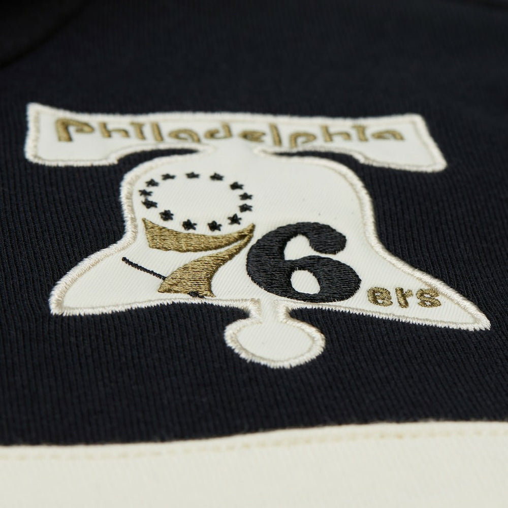 Philadelphia 76ers Double Clutch Head Coach Hoodie Olive - Mitchell & Ness