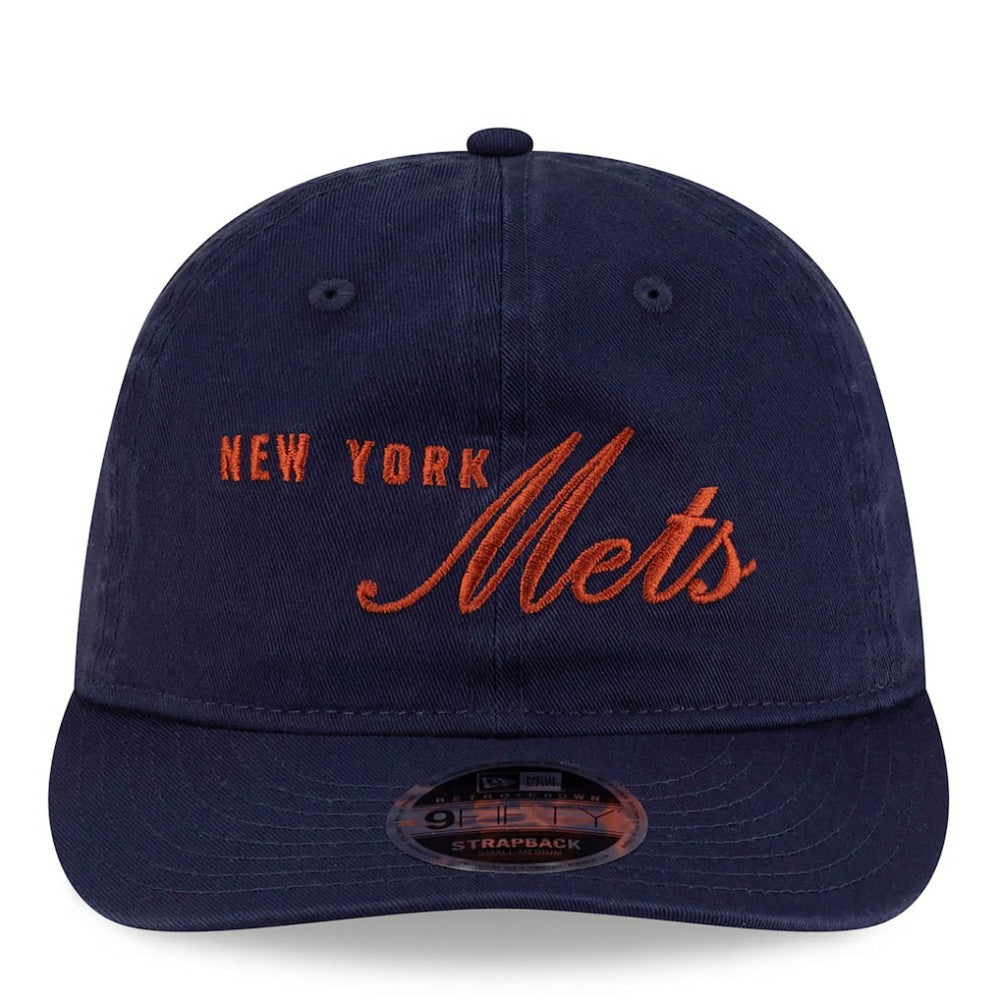 New York Mets New Era x thisisneverthat Retro Crown 9FIFTY Adjustable Hat - Navy Hats
