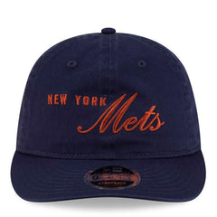 New York Mets New Era x thisisneverthat Retro Crown 9FIFTY Adjustable Hat - Navy Hats