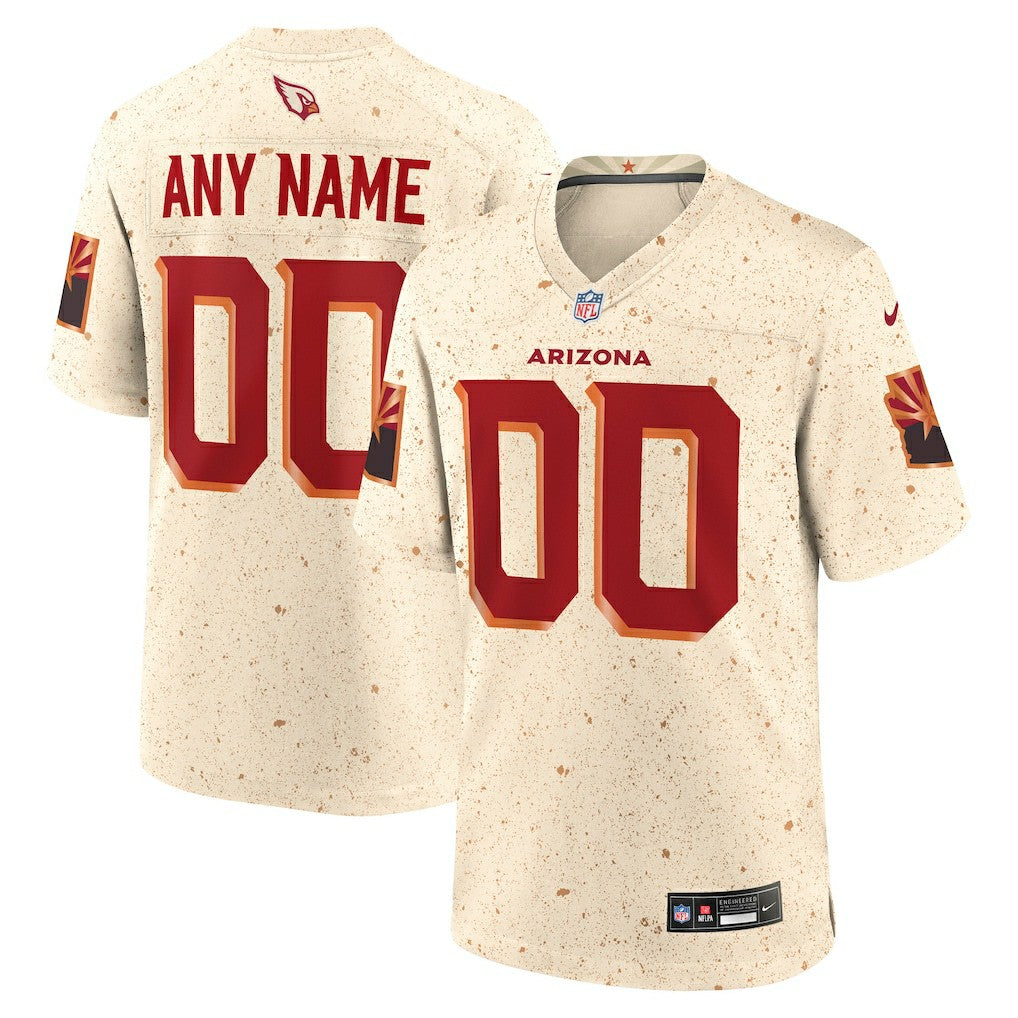 Arizona Cardinals 2025 Rivalries Collection Custom Game Jersey - Natural Jerseys