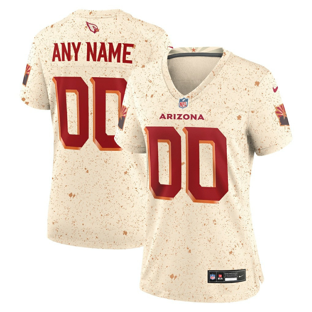 Arizona Cardinals Women's 2025 Rivalries Collection Custom Game Jersey - Natural Jerseys