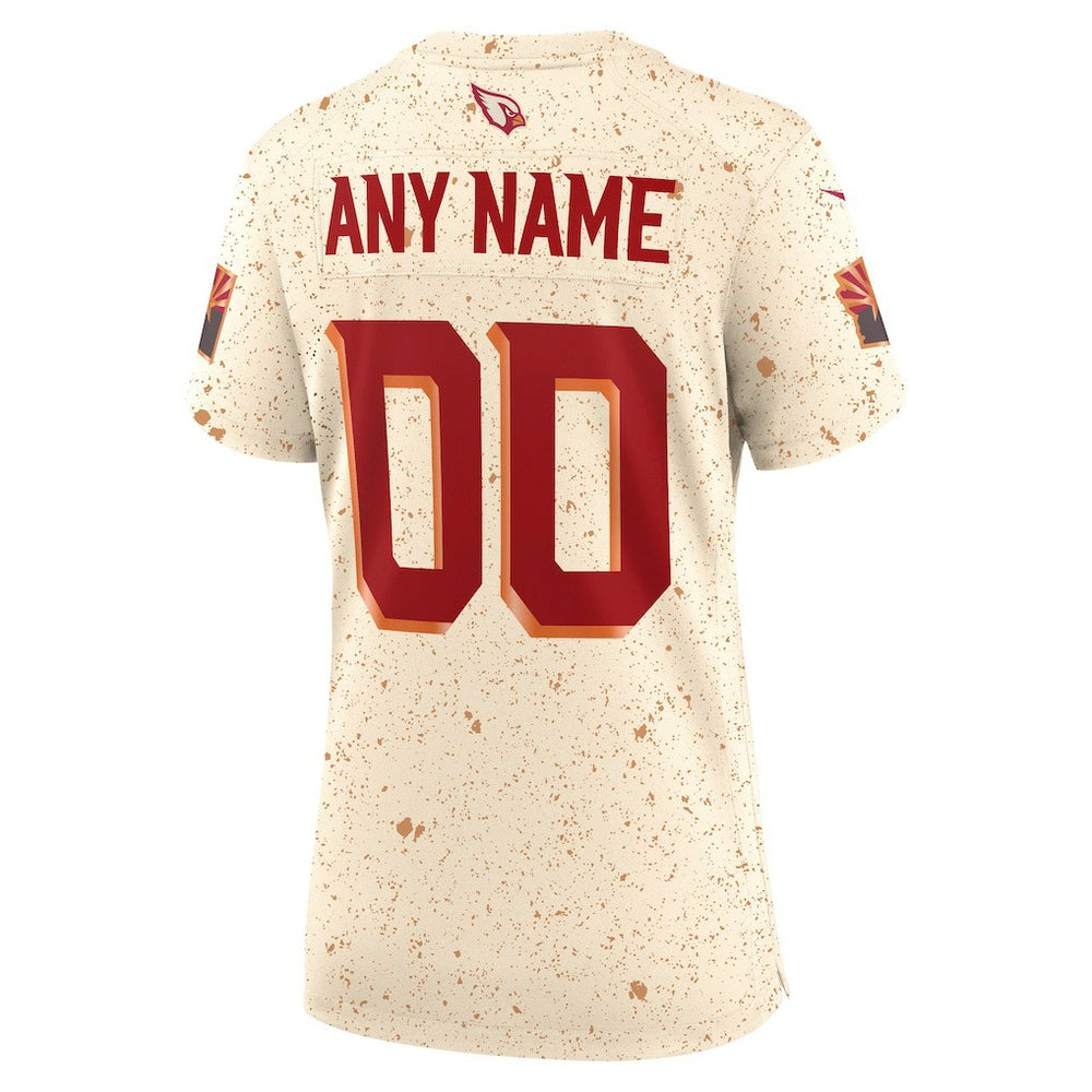Arizona Cardinals Women's 2025 Rivalries Collection Custom Game Jersey - Natural Jerseys