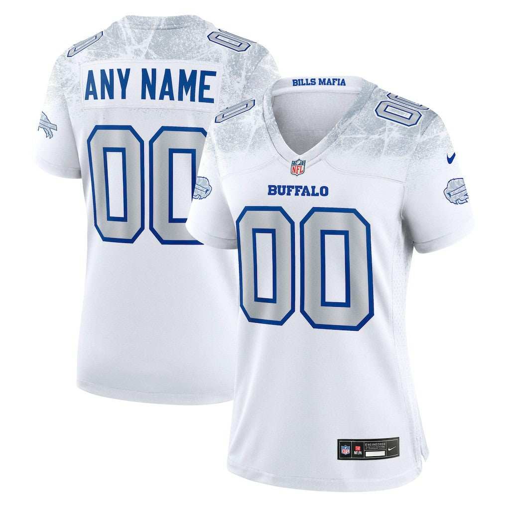 Buffalo Bills Women's 2025 Rivalries Collection Custom Game Jersey - White Jerseys