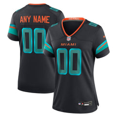 Miami Dolphins Women's 2025 Rivalries Collection Custom Game Jersey - Pitch Blue Jerseys