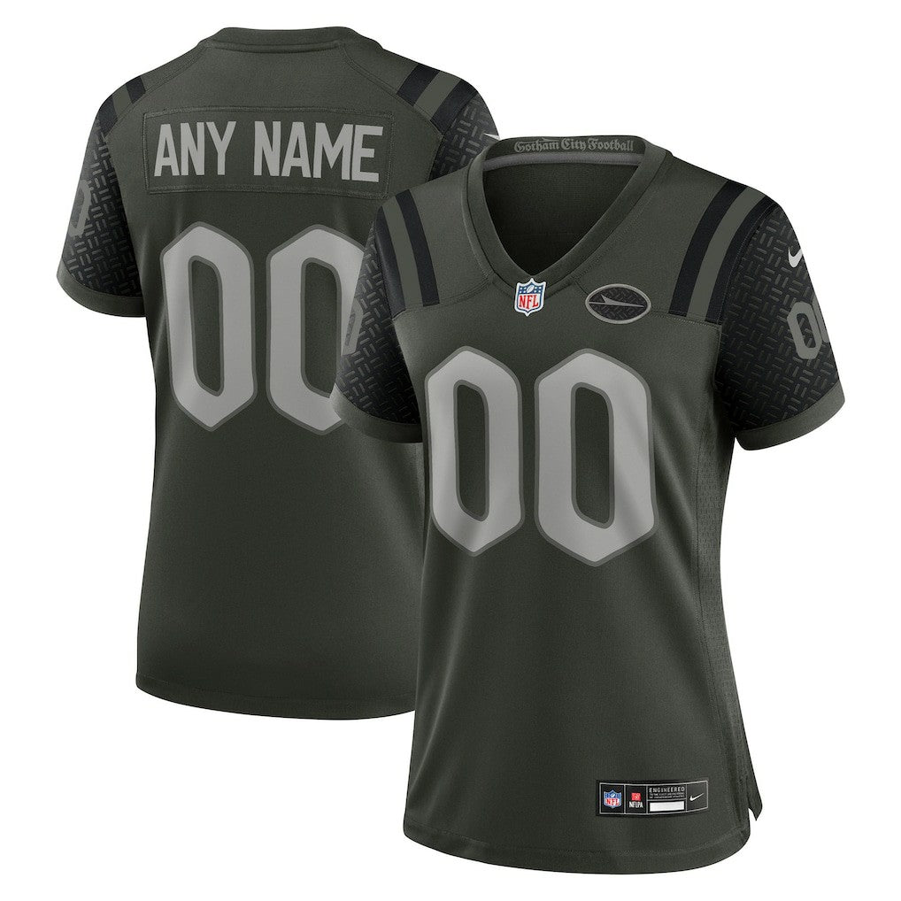 New York Jets Women's 2025 Rivalries Collection Custom Game Jersey - Gotham Green Jerseys