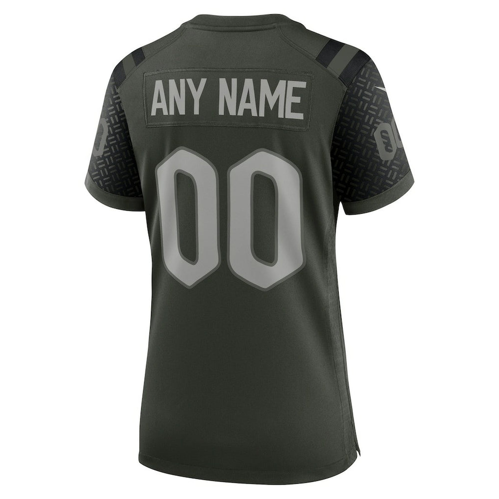 New York Jets Women's 2025 Rivalries Collection Custom Game Jersey - Gotham Green Jerseys