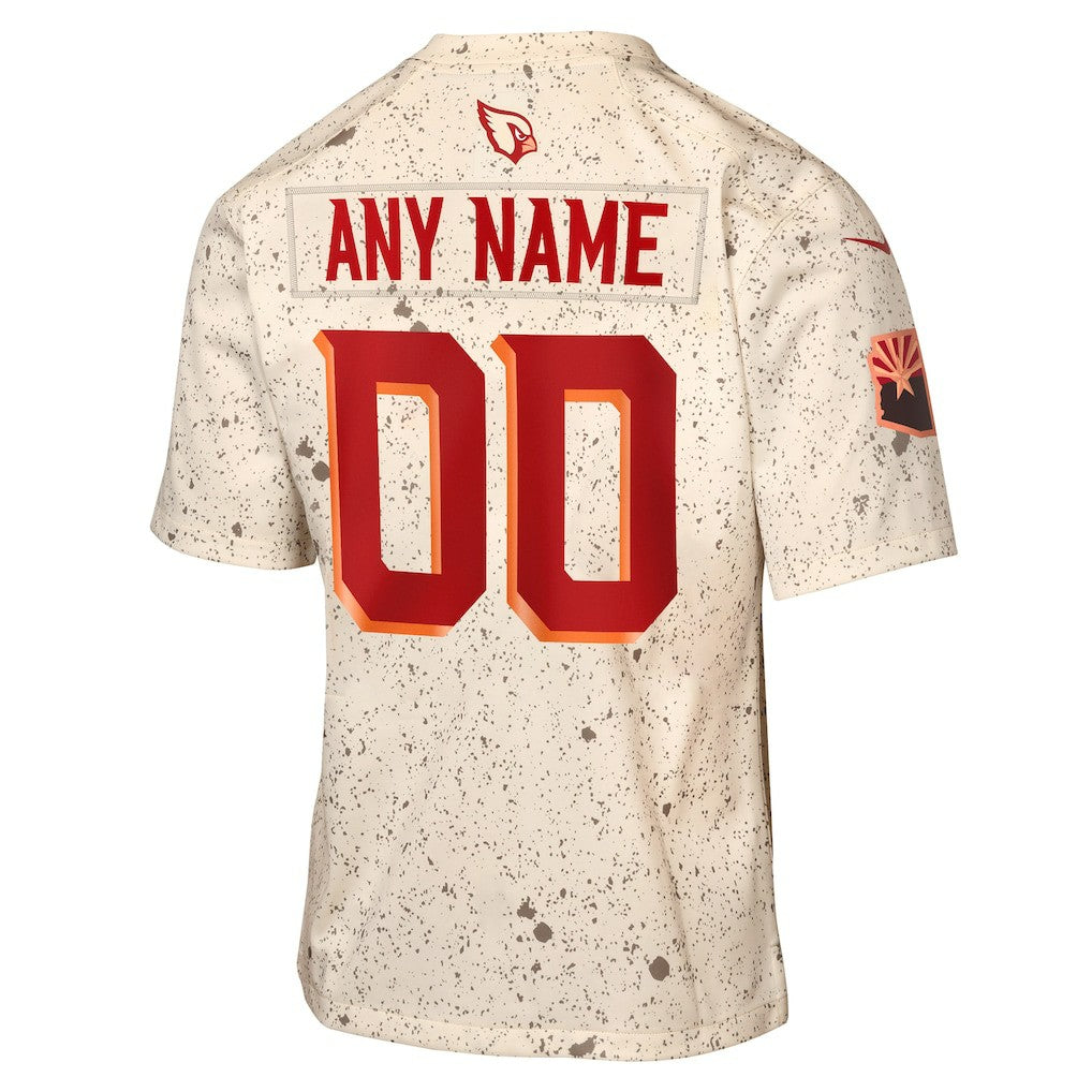 Arizona Cardinals Youth 2025 Rivalries Collection Custom Game Jersey - Natural Jerseys