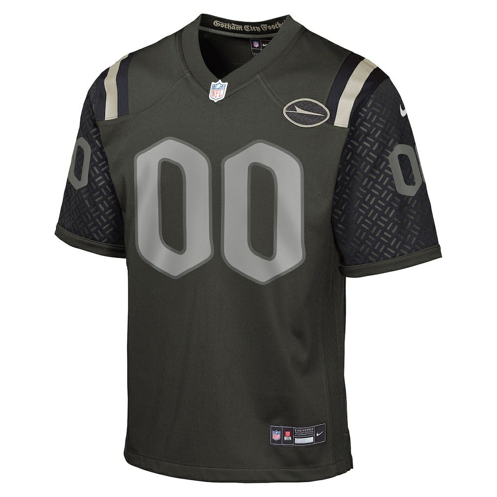 New York Jets Youth 2025 Rivalries Collection Custom Game Jersey - Gotham Green Jerseys