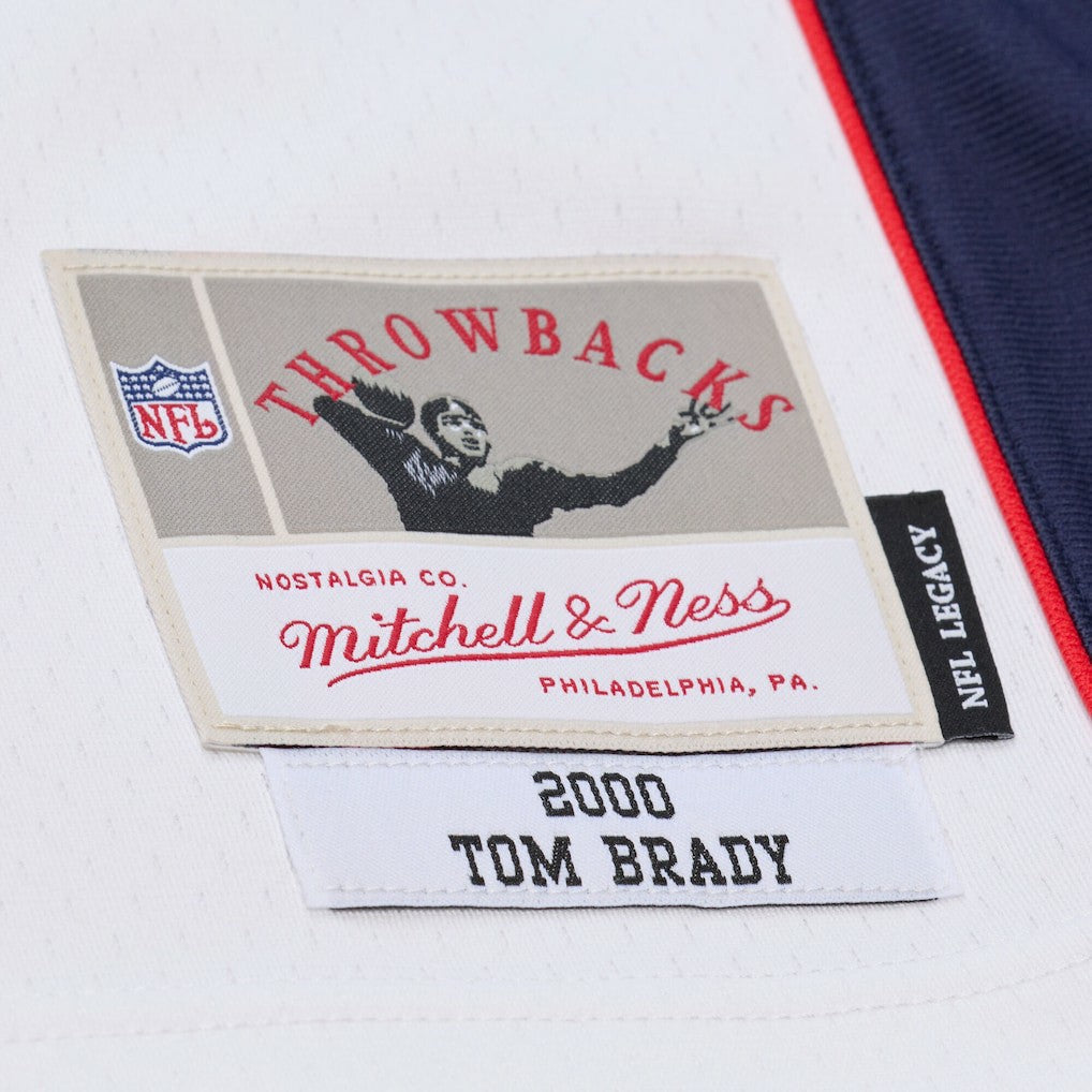Tom Brady New England Patriots 2000 Legacy Replica Jersey - White Jerseys