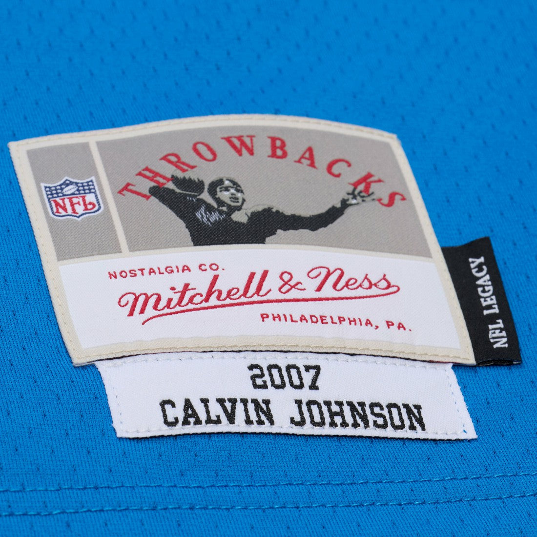 Calvin Johnson Detroit Lions 2007 Legacy Replica Jersey - Blue Jerseys