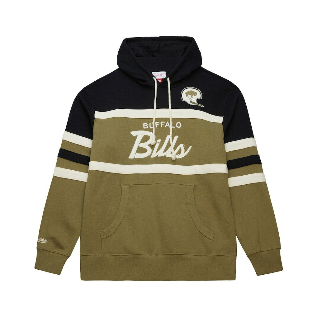 Buffalo Bills Vintage Logo Head Coach Hoodie - Olive Hoodies
