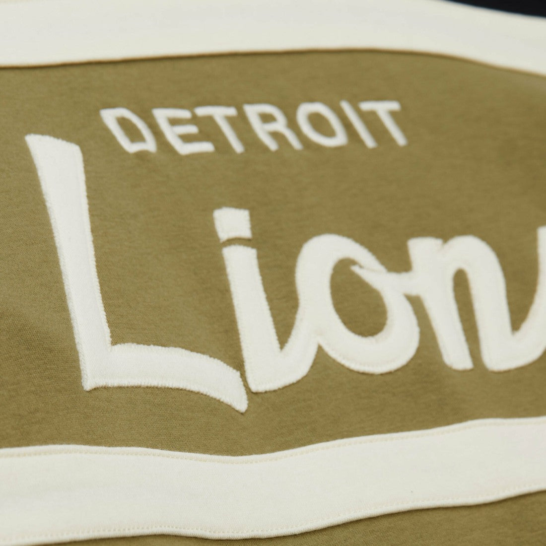 Detroit Lions Vintage Logo Head Coach Hoodie - Olive Hoodies