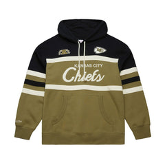 Kansas City Chiefs Vintage Logo Head Coach Hoodie - Olive Hoodies