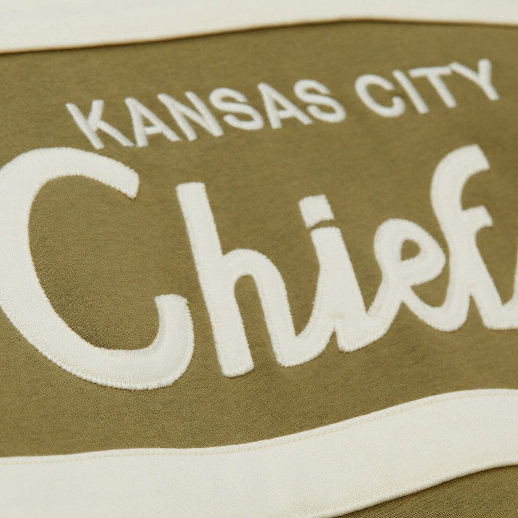 Kansas City Chiefs Vintage Logo Head Coach Hoodie - Olive Hoodies