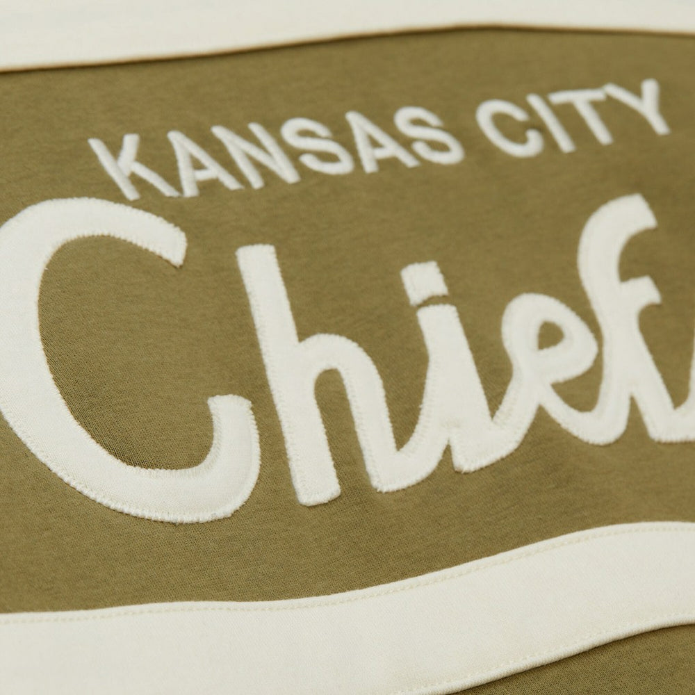 Kansas City Chiefs Vintage Logo Head Coach Hoodie - Olive Hoodies