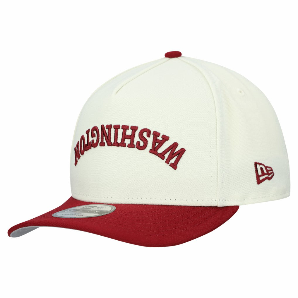 Washington Commanders New Era Upside Down 9FIFTY A-Frame Snapback Hat - Cream Hats