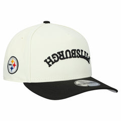 Pittsburgh Steelers New Era Upside Down 9FIFTY A-Frame Snapback Hat - Cream Hats