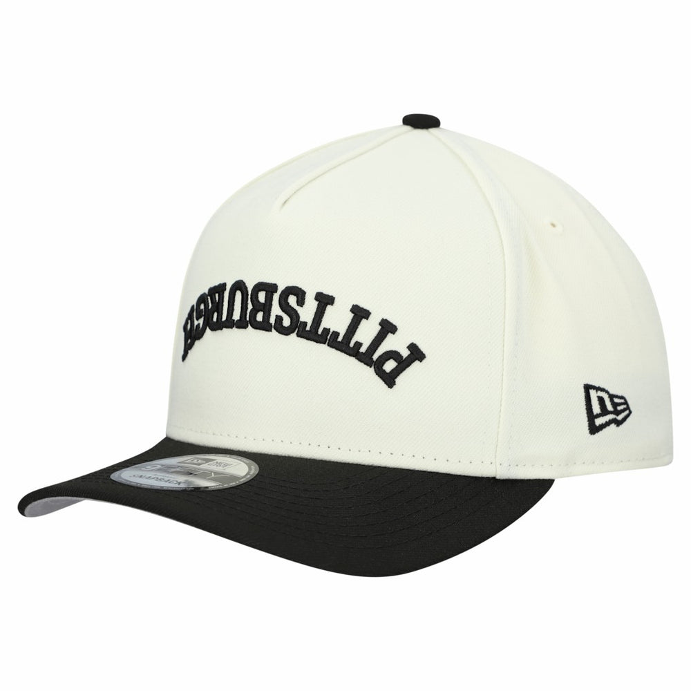 Pittsburgh Steelers New Era Upside Down 9FIFTY A-Frame Snapback Hat - Cream Hats