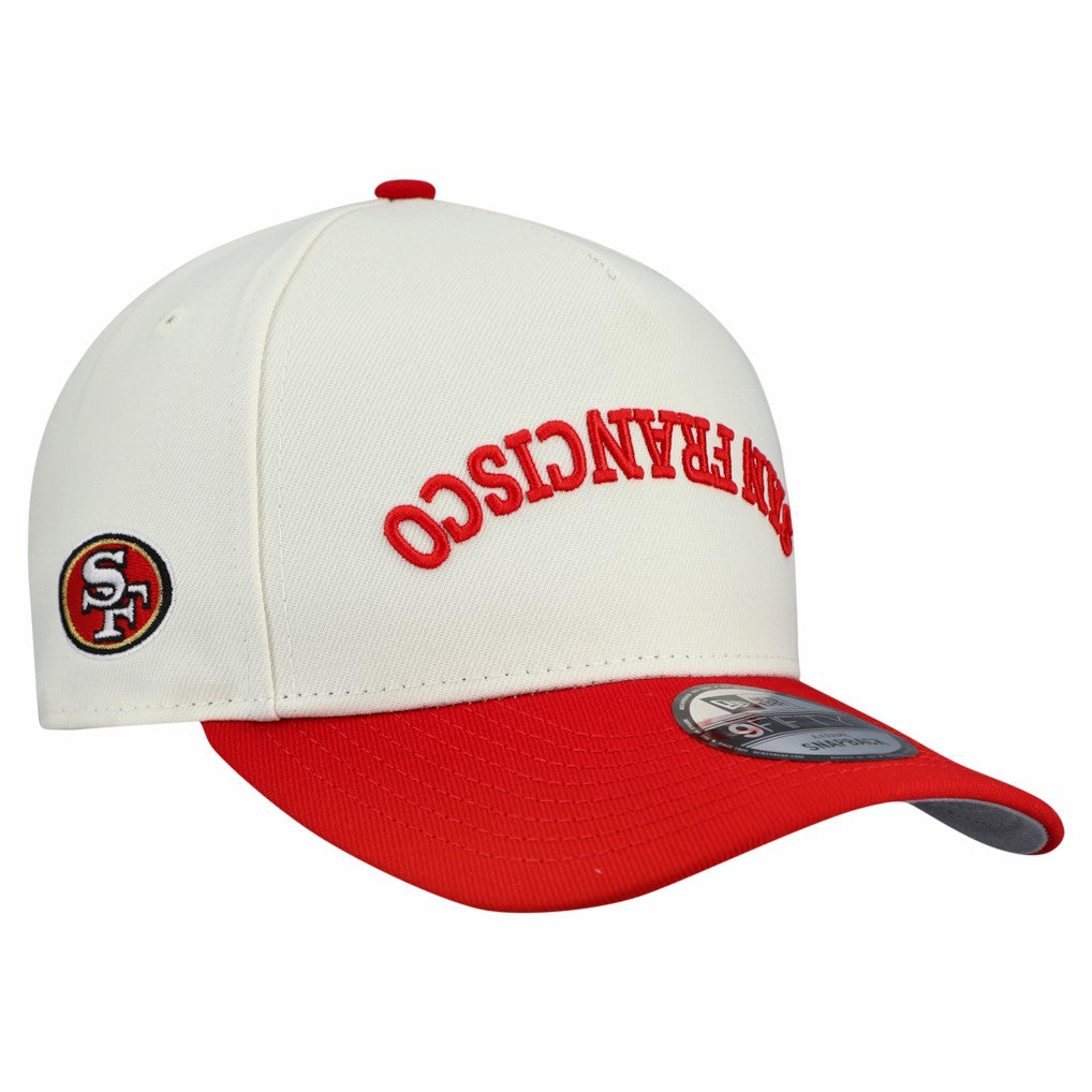San Francisco 49ers New Era Upside Down 9FIFTY A-Frame Snapback Hat - Cream Hats