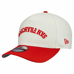 San Francisco 49ers New Era Upside Down 9FIFTY A-Frame Snapback Hat - Cream Hats